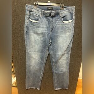 Mens Flag & Anthem Portland Relaxed Fit Stretch Jeans- 38/32 Adrian Wash